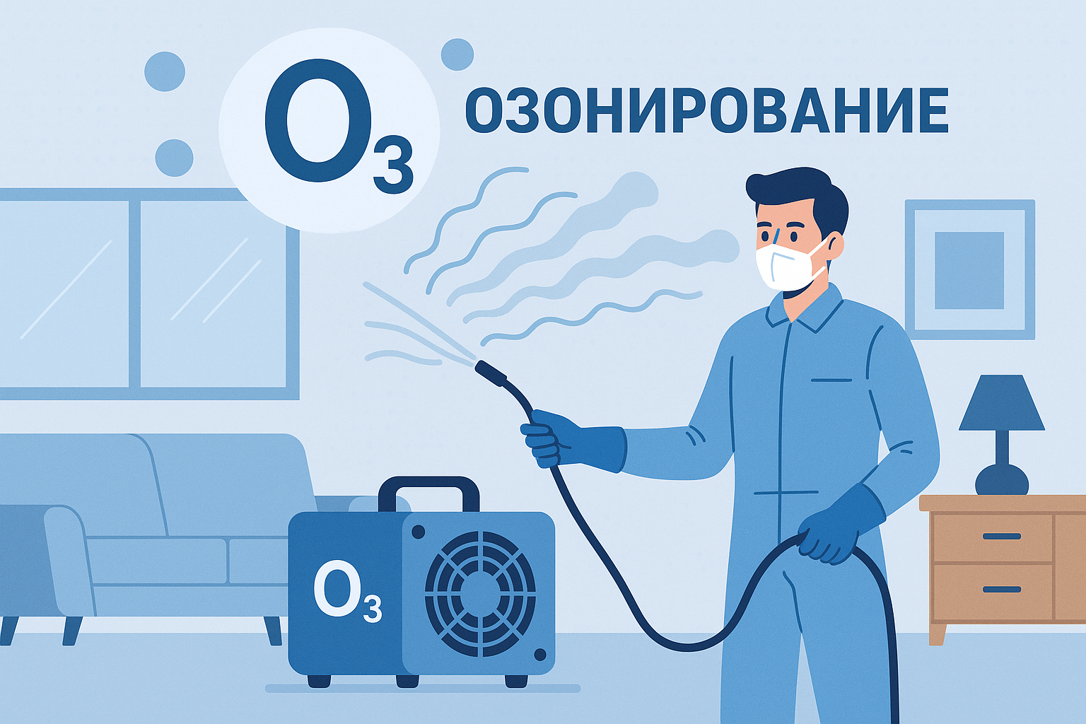 Озонирование квартиры — что дает процесс?